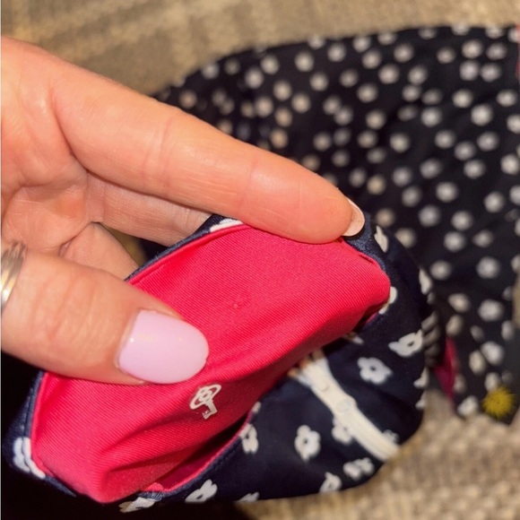 Belyn Key Navy Floral Reversible Top - Picture 5 of 6